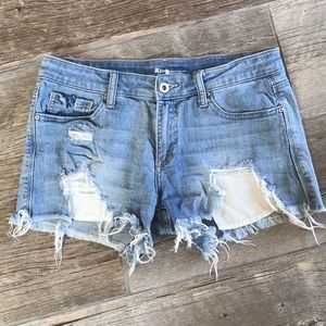 A2nd Distressed Denim Shorts
